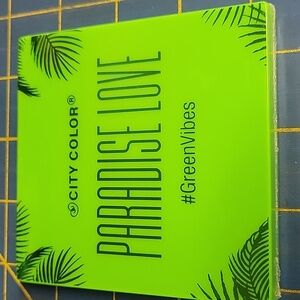 City Color Paradise Love in Bright Green New Sealed Compact